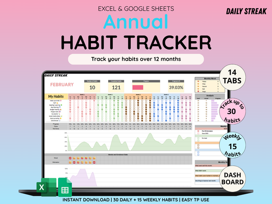 Daily Streak Habit Tracker